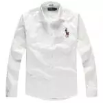 polo ralph lauren hommes coton chemise skinny slim 2019U big pony london blance